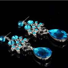 1 pieza Collar y 1 pieza de Aretes Conjunto de Joyería Elegante Retro de Lujo con Gota de Agua