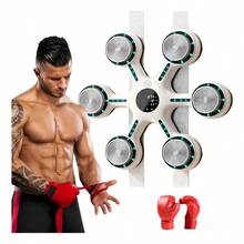 Boxing Music, máquina de boxeo de pared con Bluetooth recargable, equipo de entrenamiento interactivo, música motivacional, accesorios deportivos - Blanco - Ver 2