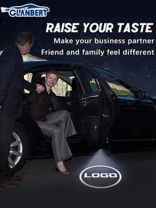 GLANBERT 2 Peças Luzes do Logotipo de Boas-Vindas do Carro Projetor de Logotipo Personalizado da Luz da Porta do Carro Projetor de Luz LED da Porta do Carro Compatível com TIGUAN/Novo VW TOUAREG/ CC/VW Touran /PHIDEON/ VW Sharan/VW Scirocco/ EosVW Magotan/VW Magotan Antigo/VW Golf/VW Sagitar/VW Passat B8 (Bateria Não Incluída)