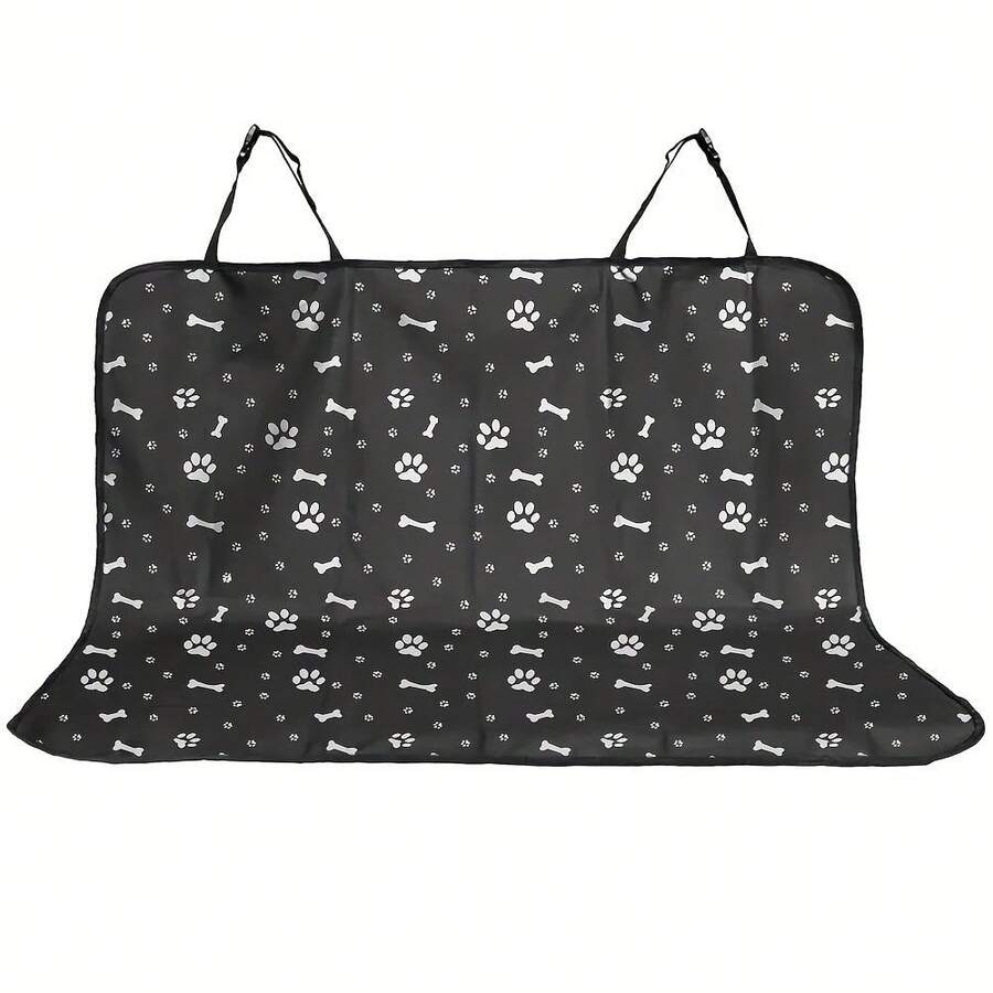 防水宠物汽车座椅套，后座保护垫，狗狗汽车座椅安全旅行配件，适用于猫狗，宠物航空箱后座垫（黑色）狗狗汽车座椅套，宠物汽车座椅套 - 黑色 - 查看 1