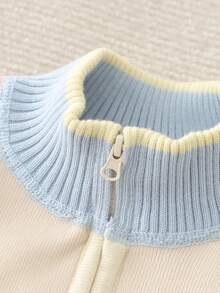Sweater Kardigan Rajut Ritsleting Baru Musim Gugur/Dingin untuk Anak Perempuan, Berlapis Termal dengan Desain Kartun Bordir, Termal Satu Potong - Aprikot - View 4
