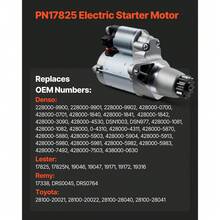 Starter 17825, Starter Motor Replacement Compatible With Toyo Ta Camry V6 3.5L 2007-2017, Lexus ES350 V6 3.5L 2007-2018, Scion XB L4 2.4L 2008-2015, OEM 228000-9900 17338 410-52205 28100-20021 - PN17825 - View 3