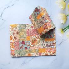 1个A5/A6拼接花卉系列笔记本封面，计划本保护套，日记本保护套，办公文具用品 - 單件 - 查看 10