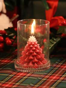 1 pieza/1 set Vela de Navidad, Vela de Aromaterapia, Vela con forma de árbol de Navidad, para decoración navideña, decoración del hogar, fiesta, regalo ideal, decoración navideña, decoración de habitación, boda romántica, cena a la luz de las velas, fiesta de cumpleaños, cena de fiesta, decoración de mesa familiar, regalos de Navidad