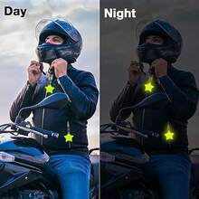 20/40pcs Reflective Star Outdoor Sports Pendant, Suitable For Night Travel, High Visibility Reflective, Backpack, Bag Pendant, Keychain Accessory - Multicolor - View 3