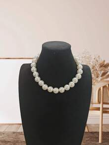 1 件时尚百搭女士项链、串珠项链、波西米亚粗项链、吊坠项链、女士珠宝，适合女士在日常聚会上佩戴 - 紅色 - 查看 7