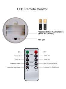 3入組遙控定時無焰蠟燭燈，電池供電電子柱狀蠟燭，逼真燭芯暖色火焰，生日婚禮裝飾道具，適用於燈籠、露台、聖誕節、萬聖節、派對 - 白色 - 查看 9