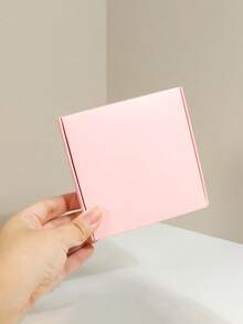 50个粉色牛皮纸盒，迷你牛皮纸礼品盒，小纸盒，飞机造型粉色迷你包装盒，多用途珠宝包装盒，适用于戒指、耳环、婚礼、生日、节日、圣诞节、珠宝制作展示、包装用品、派对礼品DIY礼盒