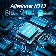 Caja de TV inteligente Android 10.0 X96Q Allwinner H313 Quad Core TVBOX 1GB 8GB 4K 2.4G Wifi Caja superior rápida 2GB 16GB