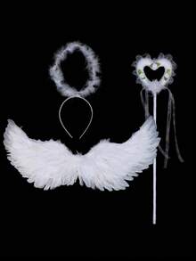 Colorful Feather Angel Wings Costume Prop For Adults, Suitable For Halloween, Cosplay, Photography, Performances