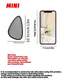 1PC无痛物理脱毛仪水晶脱毛仪家用脱毛工具女士脱毛器手动玻璃脱毛器纳米脚磨机易清洗可重复使用身体美容脱毛器 - 彩色 - 查看 10