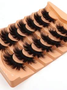 7 Pares/Pacote, DL02 Cachos Russos D, Cílios Inteiros, Ferramentas de Maquiagem para Olhos Naturalmente Volumosos, São Muito Grossos, Encaracolados e Bagunçados, Aumentam o Tamanho dos Olhos, Adequados para Festa, Palco, Performance, Cosplay, Cílios Inteiros, Cílios Completos, Ferramentas de Maquiagem para Extensão de Cílios, Cílios Volumosos Independentes, Muito Grossos e Muito Encaracolados Naturalmente