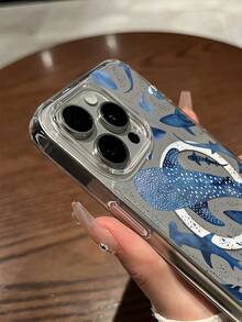 Whale Sharks And Sharks Magnetic Attraction Phone Case Suitable For Compatible With Iphone17,16, 15, 14, 13, 12, 11, PRO MAX, XS MAX, XS, X, PLUS ,As Well As,Galaxy S25/24/23/22 Ultra/ Edge /FE/Plus,And Series - 彩色 - 查看 5