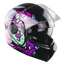 Casco Para Moto Infantil Rosa Certif. Dot - Fucsia - Ver 9