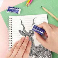 6/3/1 عبوة من أقلام الرصاص الممحاة للمدرسة والمكتب، ممحاة رسم أبيض، ممحاة فنية، تستخدم للتنظيف والإزالة دون إتلاف الورق، مناسبة للاستخدام المكتبي اليومي