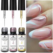 MSRUIOO 5ml 线条凝胶 - 金银色美甲颜料，适用于线条绘制、条纹设计和涂鸦艺术 - 彩色 - 查看 7