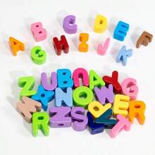 10 件时尚新款亚克力 3D 彩色混合 A-Z 英文字母珠子,适用于 DIY 手机链、钥匙扣、包包吊坠、手工珠宝配饰、节日礼物 - 時尚新款壓克力3D炫彩混合A---Z英文字母珠 - 查看 6