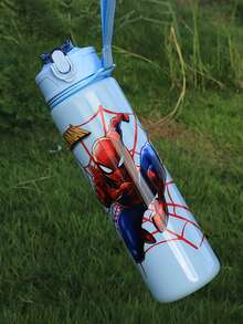 Botella de agua con tapa y pajita con diseño de , portátil y duradera, adecuada para viajes, deportes al aire libre y ejercicio, un regalo de cumpleaños para amigos y familiares.