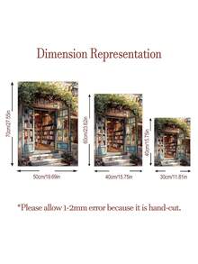 1 Piece Botanical Art Posters Library Hanging Picture Wall Print Vintage Wall Arts Book Lovers Gift Indoor Decoration Home Wall Decor No Frame