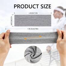 4 Pieces Of Women's Elastic Wide Headbands - Solid Color Headscarf Style, Elastic Yoga And Exercise Straps - Black, Gray, White, Pink - Comfortable And Supportive Of An Active Lifestyle, Yoga Headbands | Casual Headwear | Elastic Fabric - 彩色 - 查看 3
