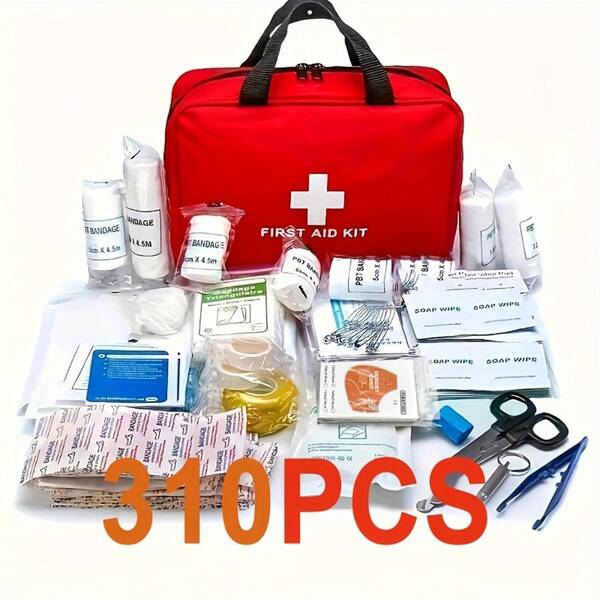 First Aid Kit, Travel Rescue Kit, Compact Lightweight First Aid Kit For Home, Office, Car, Outdoor, Boat, Camping And Hiking
