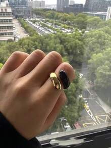 1 pieza Anillo versátil de moda minimalista y casual personalizado