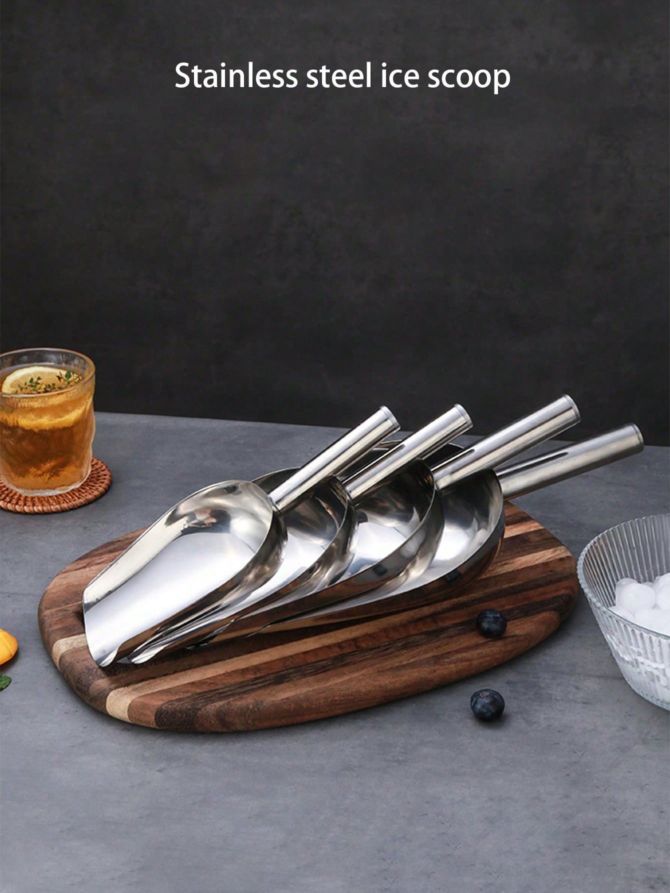 ملعقة الثلج السميكة من الفولاذ المقاوم للصدأ، ملعق...