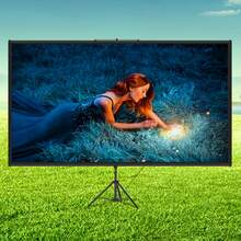 Tripod Projector Screen With Stand 90 Inch 16:9 4K HD Projection Screen Stand Wrinkle-Free Height Adjustable Portable Screen For Projector Indoor & Outdoor For Movie, Home Cinema, Gaming, Office - Black and White - View 9