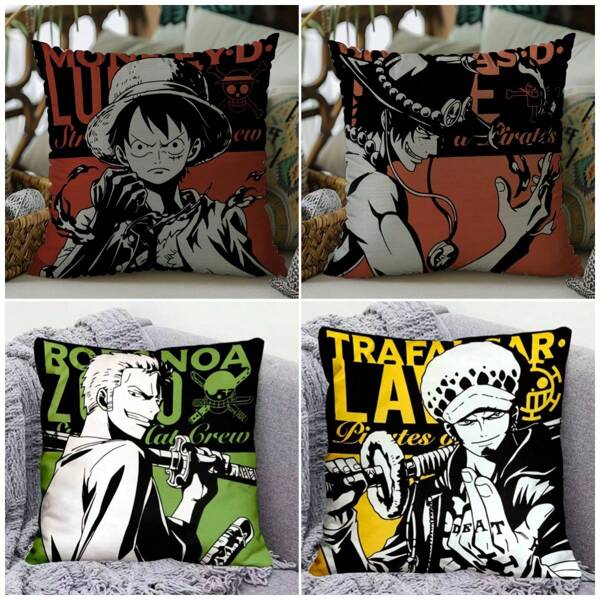 1PC One Piece Roronoa Zoro Surrounding Anime Pillow Creative Personalized Home Sofa Bedroom Car Backrest Ornaments Gift