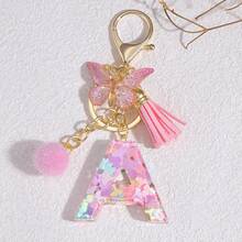 1 Móc khóa chữ cái đầu màu hồng cá nhân hóa với mặt dây chuyền hình bướm dễ thương - Móc khóa mặt dây chuyền hình chữ cái tình yêu bằng nhựa bền - Phụ kiện thời trang cho túi xách, ba lô và chìa khóa xe hơi - Quà tặng lý tưởng cho phụ nữ và trẻ em gái Phụ kiện túi xách Dây đeo có giá đỡ ID Phụ kiện ô tô Mặt dây chuyền túi xách - Nhiều màu - Xem 15