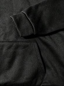 Sandevistan连帽夹克 - 赛博朋克边缘行者周边商品，复古面料设计，采用Choso的诅咒技法，粉丝必备 - 黑色 - 查看 5