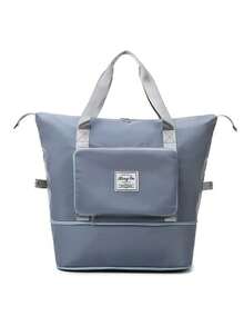 1 件牛津布旅行袋，可扩展和折叠，干湿分离，男女通用行李袋 - 彩色 - 查看 5