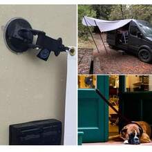 1pc Heavy Duty Portable Rotating Vacuum Suction Cup With Secure Locking Hook, Reusable Strong Hold Carabiner For Universal Tent Fixing, Travel, Camping, Home Bathroom Storage, Outdoor Activities, Effortless Seasonal Decorating, Festivals, Waterproof Removable Wall Hanger, Easy Installation For Halloween, Thanksgiving, Christmas, Spring Picnic