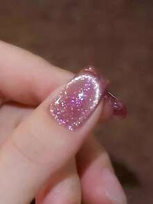 NAI SHI Nail Polish 12ML Capacity, 2025 Autumn And Winter Season, New Year New Gift, Sparkling Galaxy Crushed Diamond Rose Red, Night Cream Autumn Purple Gold Crystal Cat Eye Gel Nail Polish. Suitable For All Seasons, Translucent Cat Eye Magnetic Nail Beauty. - Multicolor - View 10