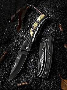 Customized Camping Folding Knife, Fruit Knife, Portable Pocket Knife Suitable For Outdoor Camping, Hunting, Survival, Men's Tool Gift - Style a - View 5