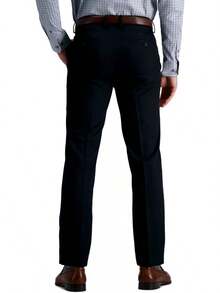 Men's Slim Fit Stretch Premium Gabardine Dress Pant-20256688 - Lead - View 2