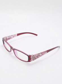 1pc/2pcs/3pcs Women's Fashion Non-Prescription Glasses Retro Versatile Y2K Stylish Minimalist Flattering Glasses, Suitable For Daily Commute, Internet, Office, Computer, Reading, Gaming - Red - View 7