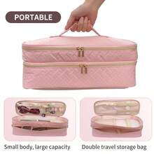 Shark Flex Style Portable Bag, Shark Hairdryer Portable Double-Layer Storage Bag, Double-Layer Partition Large Capacity Zipper Closure, Fashion Minimalist Style, Hairdryer Portable Travel Storage Bag, Necessary For Home Salon Stylists | Recommended Holiday Birthday Gift, Waterproof And Scratch-Resistant, Portable Handle, Internal Fixing Strap, Universal Design, Multi-Function Accessory Compartment, Christmas, New Year, Valentine's Day Gift, Travel Companion