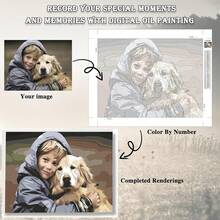 Adult Custom Paint By Numbers, Personalized Photo Paint By Numbers Kit, Customize Your Own Private Photo For Beginners, .Paint By Number Kits With Paints Includedcolorful Paint By Numbers For Christmas Gift - Home Decoration, No Frame - Multicolor - View 3