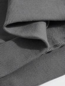 Sudadera nueva de primavera con impresión de lema artístico y ciudad, con estilo deportivo y personalidad creativa, para niños, de cuello redondo, cómoda y suave. - Gris 4 - Ver 6