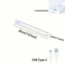 1 pieza Luz LED ultradelgada con sensor de movimiento y iluminación regulable de 3 colores, instalación inalámbrica con clip, ideal para gabinetes, armarios, estanterías y escaleras.