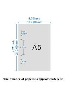 1 Pack (Approx. 45 Sheets) A5 Planner Refill Paper, Variety Of A5 Loose Leaf Filler Paper, Suitable For 6-Ring Binders, Suitable For Back To School, Office, Home, Loose Leaf Binder Accessories, A5 And A6 Sizes Available - Multicolor - View 3