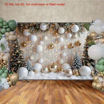 2D平面图，圣诞雪景，冬日仙境背景，冰雪乡村风格，圣诞快乐，家庭圣诞，棕榈树摄影背景，圣诞装饰影楼道具，摄影道具适用范围：人像摄影，家庭照相亭，圣诞派对活动，家居装饰，商业摄影工作室素材