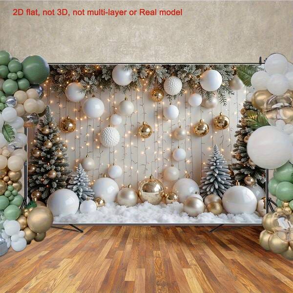 2D Plan, Christmas Snow Scenery, Winter Fairyland Background, Frozen Countryside Style, Merry Christmas, Family Christmas, Palm Tree Photography Background, Christmas Decoration Studio Props, Photography Props Suitable For: Portrait Photography, Family Photo Booth, Christmas Party Activities, Home Decoration, Commercial Photography Studio Materials