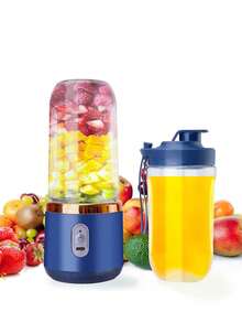 Portable Blender Mini 14oz For Juices & Smoothies With 6 Blades Puwerful Performances Fusion Blender, USB Rechargeable, Lid, Plastic Cups Included, Drop-Resistant And Wear-Resistant. Fit For Travel And Outdoor Activities,Blenders For Kitchen, Practical New Year And Christmas Gifts For Women - Multicolor - View 3