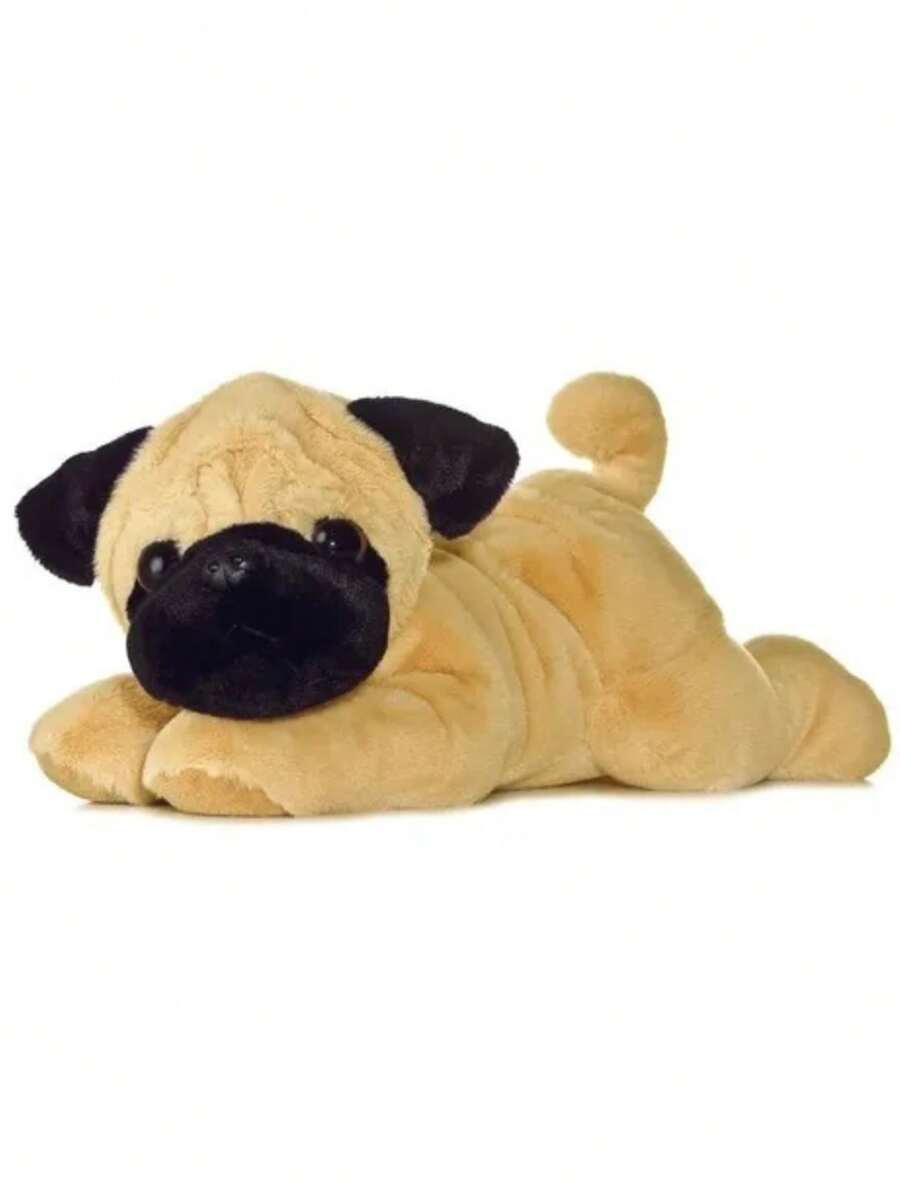 Peluche Aurora Perro Pug Flopsie Perrito - Beis - Ver 1