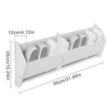 Length Wall Mounted Shoe Rack - Shoe Rack Drain And Moisture-Proof - White - View 10