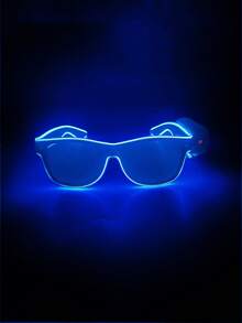 1pc/2pcs/4pcs Battery Included Wireless Luminous Glasses, Gifts For Nightclub, Bar, Party, Rave, Techno Style LED Glowing Glasses, Neon Glow Glasses, Festival Glasses - Pink - View 14