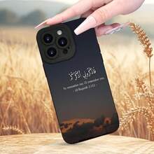 Kreative Sonnenuntergang Bunte Muster Handyhülle, Verdickter Vollschutz, Stoßfest und Anti-Fall TPU Weiche Schutzhülle, Geburtstags- oder Festtagsgeschenk für Männer und Frauen für 16 iPhone 15 14 13 12 11 XS XR X 7 8 Mini Plus Pro Max SE - Schwarz - Übersicht 3