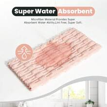 Kitchen Dish Cloths,Super Absorbent Coral Velvet Dish Towels,Quick Drying Kitchen Towels No Lint Dish Rags,Reusable Household Microfiber Cleaning Cloth,12X12 Inches(12 Pack,Pink),7324590 - 粉色 - 查看 5